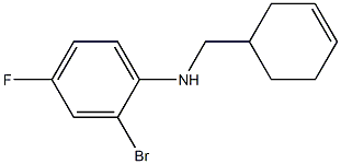 2-bromo-N-(cyclohex-3-en-1-ylmethyl)-4-fluoroaniline Structure