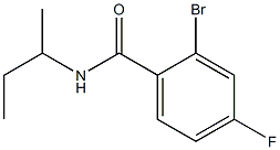2-bromo-N-(sec-butyl)-4-fluorobenzamide Structure