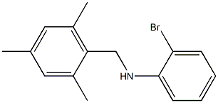 2-bromo-N-[(2,4,6-trimethylphenyl)methyl]aniline,,结构式
