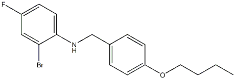 2-bromo-N-[(4-butoxyphenyl)methyl]-4-fluoroaniline 化学構造式