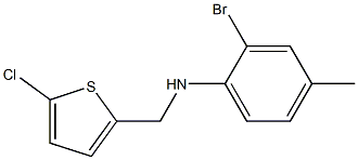 2-bromo-N-[(5-chlorothiophen-2-yl)methyl]-4-methylaniline