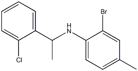 2-bromo-N-[1-(2-chlorophenyl)ethyl]-4-methylaniline 结构式