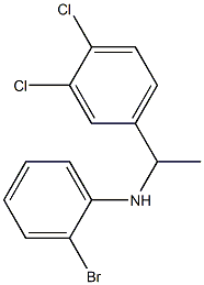 2-bromo-N-[1-(3,4-dichlorophenyl)ethyl]aniline Structure