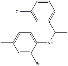 2-bromo-N-[1-(3-chlorophenyl)ethyl]-4-methylaniline