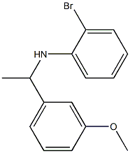 2-bromo-N-[1-(3-methoxyphenyl)ethyl]aniline 化学構造式