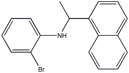 2-bromo-N-[1-(naphthalen-1-yl)ethyl]aniline 化学構造式