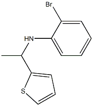 2-bromo-N-[1-(thiophen-2-yl)ethyl]aniline Struktur