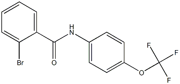 2-bromo-N-[4-(trifluoromethoxy)phenyl]benzamide,,结构式