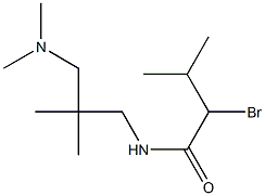 2-bromo-N-{2-[(dimethylamino)methyl]-2-methylpropyl}-3-methylbutanamide,,结构式