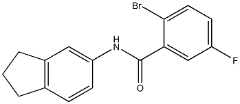 2-bromo-N-2,3-dihydro-1H-inden-5-yl-5-fluorobenzamide