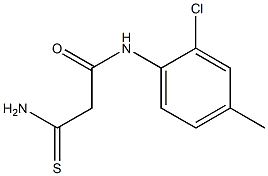 2-carbamothioyl-N-(2-chloro-4-methylphenyl)acetamide 结构式