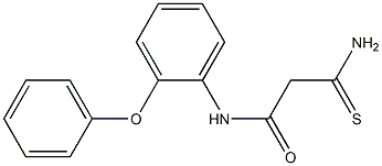 2-carbamothioyl-N-(2-phenoxyphenyl)acetamide Structure