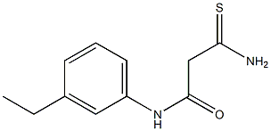 2-carbamothioyl-N-(3-ethylphenyl)acetamide Structure