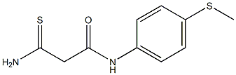 2-carbamothioyl-N-[4-(methylsulfanyl)phenyl]acetamide Struktur