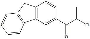 2-chloro-1-(9H-fluoren-3-yl)propan-1-one,,结构式