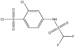  2-chloro-4-(difluoromethanesulfonamido)benzene-1-sulfonyl chloride