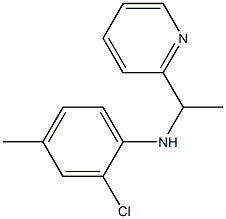 2-chloro-4-methyl-N-[1-(pyridin-2-yl)ethyl]aniline Struktur