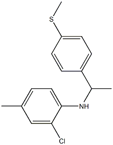 2-chloro-4-methyl-N-{1-[4-(methylsulfanyl)phenyl]ethyl}aniline|