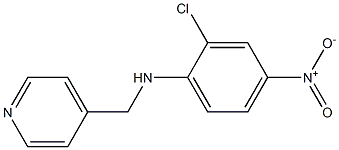 2-chloro-4-nitro-N-(pyridin-4-ylmethyl)aniline Structure