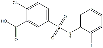 2-chloro-5-[(2-iodophenyl)sulfamoyl]benzoic acid|