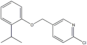 2-chloro-5-[2-(propan-2-yl)phenoxymethyl]pyridine Struktur