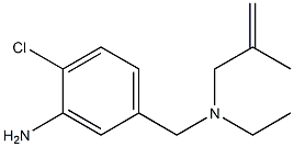 2-chloro-5-{[ethyl(2-methylprop-2-en-1-yl)amino]methyl}aniline,,结构式