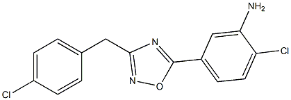 2-chloro-5-{3-[(4-chlorophenyl)methyl]-1,2,4-oxadiazol-5-yl}aniline