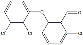 2-chloro-6-(2,3-dichlorophenoxy)benzaldehyde,,结构式