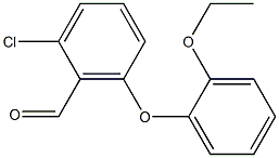 2-chloro-6-(2-ethoxyphenoxy)benzaldehyde,,结构式