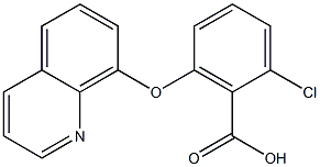 2-chloro-6-(quinolin-8-yloxy)benzoic acid Structure