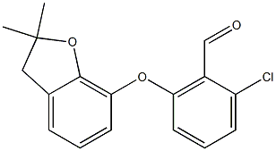 2-chloro-6-[(2,2-dimethyl-2,3-dihydro-1-benzofuran-7-yl)oxy]benzaldehyde Structure