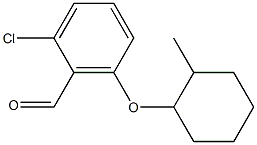 2-chloro-6-[(2-methylcyclohexyl)oxy]benzaldehyde,,结构式