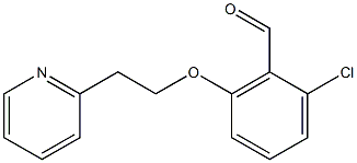 2-chloro-6-[2-(pyridin-2-yl)ethoxy]benzaldehyde Structure