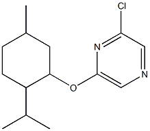 2-chloro-6-{[5-methyl-2-(propan-2-yl)cyclohexyl]oxy}pyrazine Structure