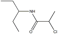 2-chloro-N-(1-ethylpropyl)propanamide 结构式