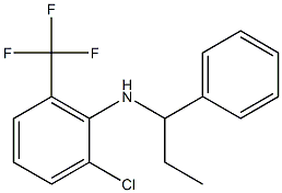 2-chloro-N-(1-phenylpropyl)-6-(trifluoromethyl)aniline Structure