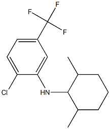 2-chloro-N-(2,6-dimethylcyclohexyl)-5-(trifluoromethyl)aniline Struktur