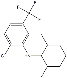 2-chloro-N-(2,6-dimethylcyclohexyl)-5-(trifluoromethyl)aniline Structure