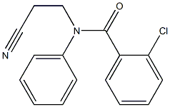 2-chloro-N-(2-cyanoethyl)-N-phenylbenzamide Structure