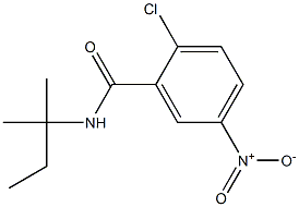 2-chloro-N-(2-methylbutan-2-yl)-5-nitrobenzamide Structure