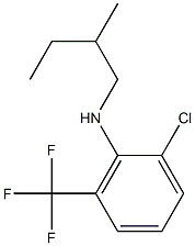 2-chloro-N-(2-methylbutyl)-6-(trifluoromethyl)aniline 结构式