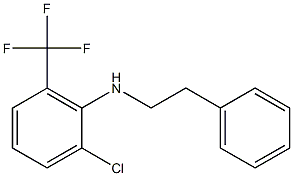 2-chloro-N-(2-phenylethyl)-6-(trifluoromethyl)aniline Structure