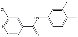 2-chloro-N-(3,4-dimethylphenyl)pyridine-4-carboxamide Struktur