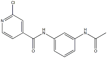 2-chloro-N-(3-acetamidophenyl)pyridine-4-carboxamide Structure