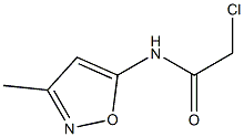 2-chloro-N-(3-methyl-1,2-oxazol-5-yl)acetamide,,结构式