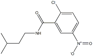 2-chloro-N-(3-methylbutyl)-5-nitrobenzamide 结构式
