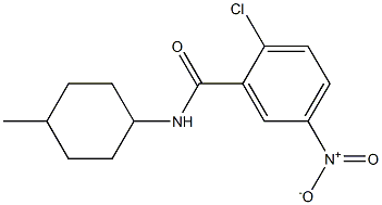 2-chloro-N-(4-methylcyclohexyl)-5-nitrobenzamide,,结构式