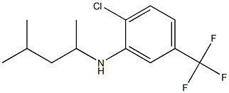 2-chloro-N-(4-methylpentan-2-yl)-5-(trifluoromethyl)aniline,,结构式