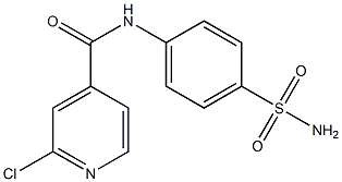 2-chloro-N-(4-sulfamoylphenyl)pyridine-4-carboxamide,,结构式