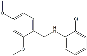 2-chloro-N-[(2,4-dimethoxyphenyl)methyl]aniline Structure